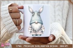 Easter Bunny Gnome sublimation png, Easter Gnome bunny png Product Image 2
