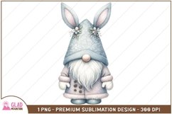 Easter Bunny Gnome sublimation png, Easter Gnome bunny png Product Image 1