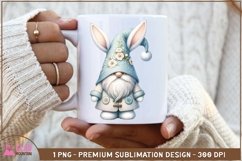 Easter Bunny Gnome sublimation png, Easter Gnome bunny png Product Image 3