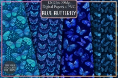 Blue Butterfly Patterns Product Image 1