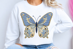 Blue Butterfly PNG Design Product Image 2