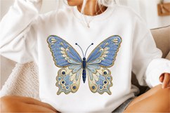Blue Butterfly PNG Design Product Image 3
