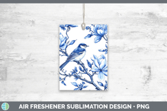 GorgeousBlue Chinoiserie Birds Air Freshener design.