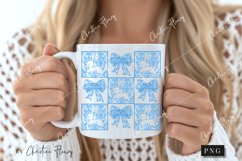 Checkered Chinoiserie Easter Bunny PNG Product Image 2