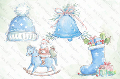 Blue Christmas Clipart Product Image 1