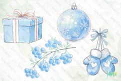 Blue Christmas Clipart Product Image 1