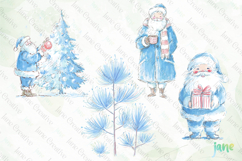 Blue Christmas Clipart Product Image 1