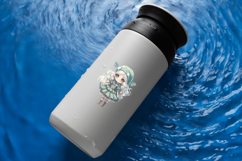 Cute Teal Christmas Clipart - 10 Transparent PNGs Anime Product Image 6