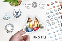 Blue Christmas Sticker Product Image 1