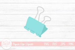 Paper Clip Clipart SVG | Paper Clip Sticker Product Image 1