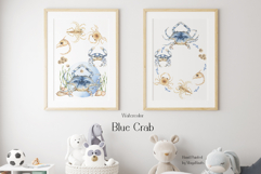 Watercolor Blue Crab Life Cycle Set Bundle Product Image 4
