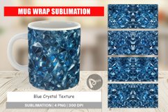 Mug Wrap Design Blue Crystal Product Image 1