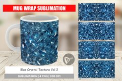 Mug Wrap Design Blue Crystal Product Image 1
