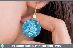 GorgeousBlue Round Earrings design.