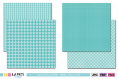 Light blue diamond pattern printable paper