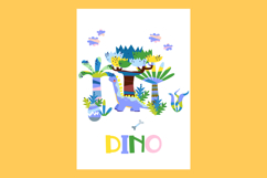 Cute Cartoon Cards with Dinosaurs. Dino Design. Archeology Product Image 3
