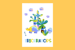Cute Cartoon Cards with Dinosaurs. Dino Design. Archeology Product Image 6