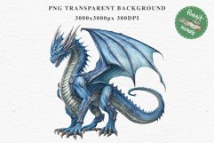 Blue Dragon Fantasy World Fairy Tale Clipart PNG Scrapbooking Image Watercolor Transparent Print illustration designs sublimation kids Fairy Tale Children book watercolor blue dragon, fairy tales clipart, fantasy world, magic wizard nursery art children&#039;s