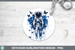 GorgeousBlue Drips Keychain design.
