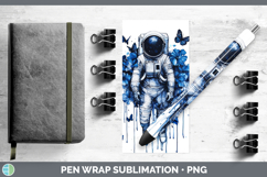 GorgeousBlue Drips Pen Wrap design.