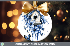 GorgeousBlue Drips Ornament design.