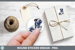 GorgeousBlue Drips Stickers design.