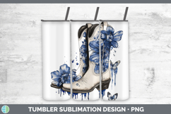 GorgeousBlue Drips Tumbler design.