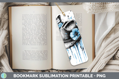 GorgeousBlue Drips Bookmark design.