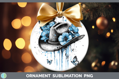 GorgeousBlue Drips Ornament design.