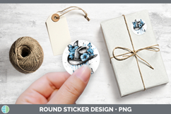GorgeousBlue Drips Stickers design.
