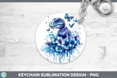 GorgeousBlue Drips Keychain design.