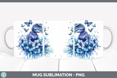 GorgeousBlue Drips Mug Wrap design.