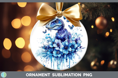 GorgeousBlue Drips Ornament design.