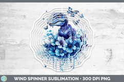 GorgeousBlue Drips Wind Spinner design.