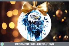 GorgeousBlue Drips Ornament design.