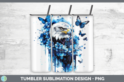 GorgeousBlue Drips Tumbler design.