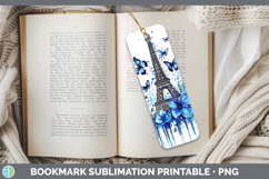 GorgeousBlue Drips Bookmark design.