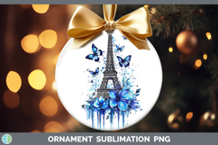 GorgeousBlue Drips Ornament design.