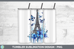 GorgeousBlue Drips Tumbler design.