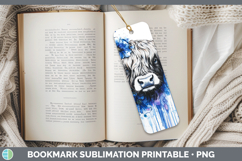 GorgeousBlue Drips Bookmark design.