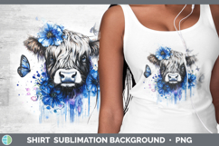 GorgeousBlue Drips Shirt design.