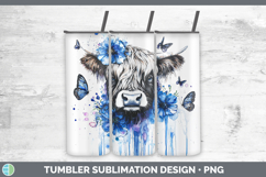 GorgeousBlue Drips Tumbler design.