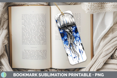 GorgeousBlue Drips Bookmark design.