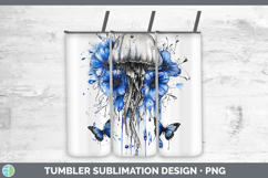 GorgeousBlue Drips Tumbler design.