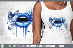 GorgeousBlue Drips Shirt design.