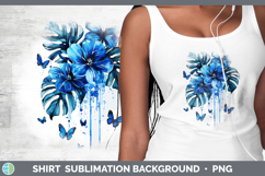 GorgeousBlue Drips Shirt design.