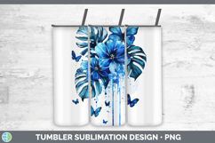 GorgeousBlue Drips Tumbler design.
