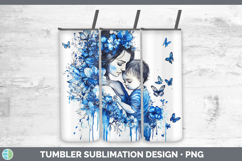 GorgeousBlue Drips Tumbler design.