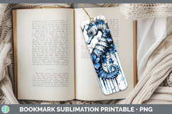 GorgeousBlue Drips Bookmark design.