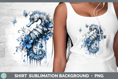 GorgeousBlue Drips Shirt design.